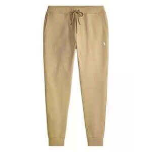 Polo Ralph Lauren Jogger Sweatpants Men Sz S Khaki Tan Nautical coastal EUC